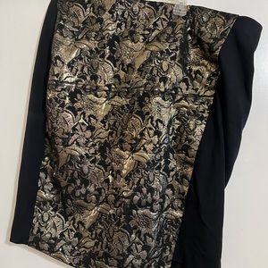 Lane Bryant gold and black shirt